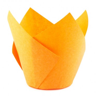 форма для маффинов тюльпан оранжевый